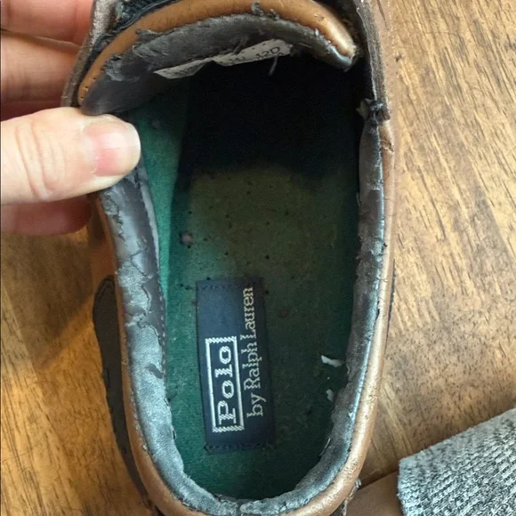 Polo by Ralph Lauren Mens Kewzip Brown Leather Duck Shoe - Picture 5 of 7